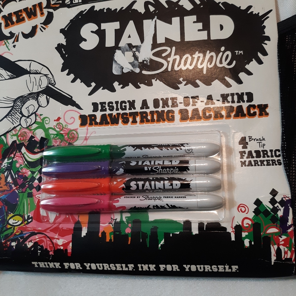 Stained by Sharpie Design Your Own Backpack Set - Picture 3 of 11